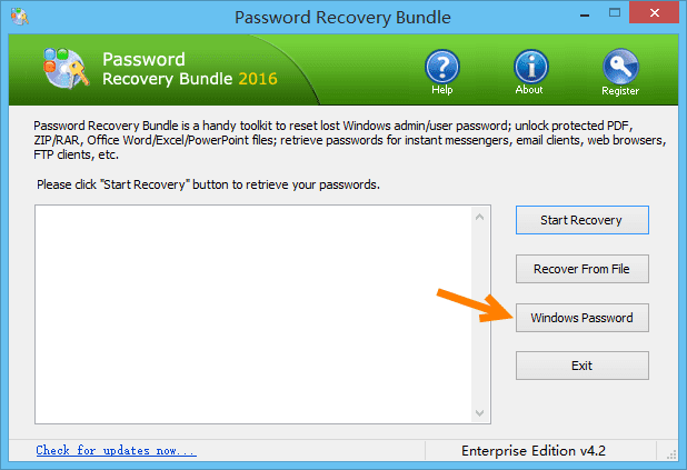 recover password windows 7