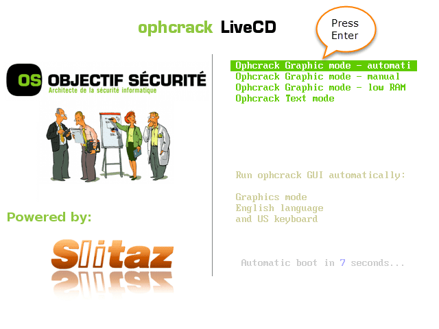 recover password windows dengan Ophcrack Live CD