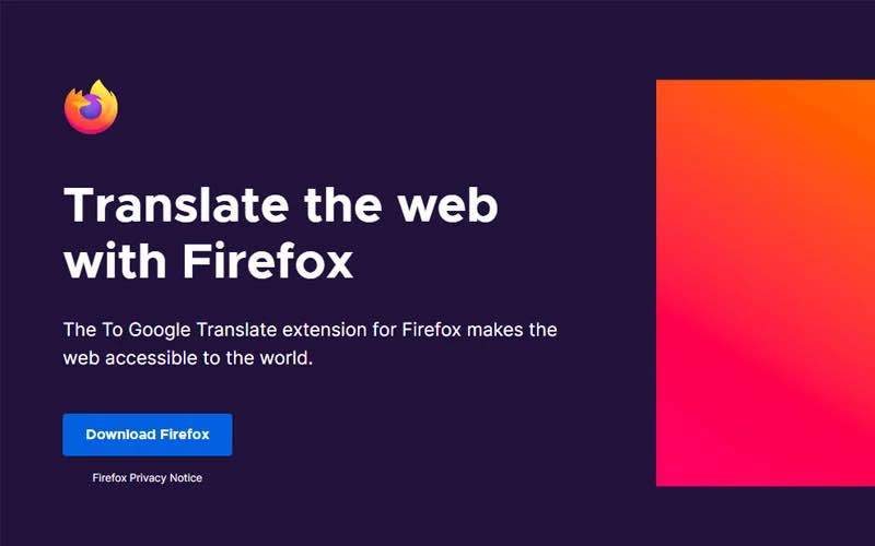 Mozilla Keluarkan Pemalam Terjemahan Luar Talian Untuk Pelayar Web Firefox