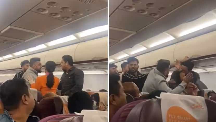RAKAMAN video menunjukkan mangsa dibelasah oleh penumpang lain akibat kedegilan mematuhi arahan ketika menaiki pesawat di Bangkok.-TWITTER